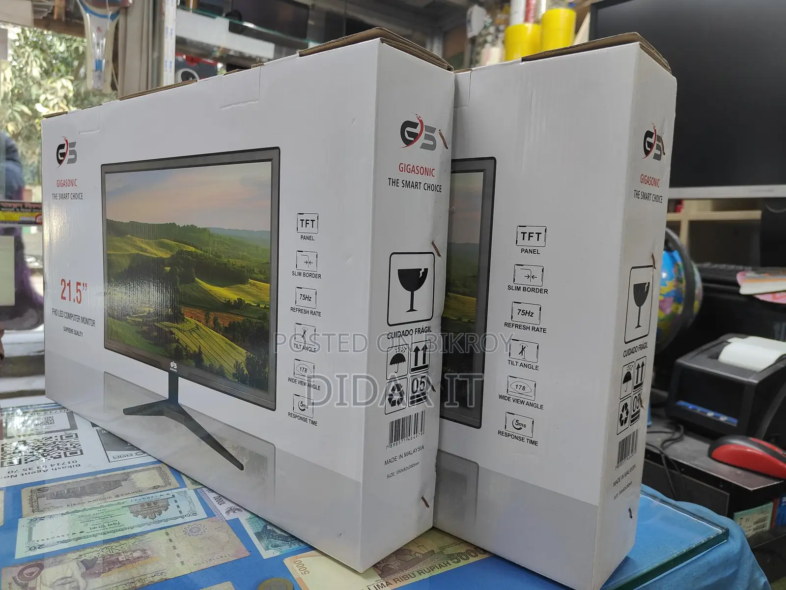 Gigasonic 22" LED Monitor with 01 year official warranty