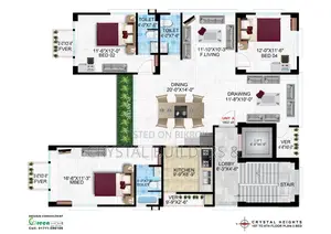 South-facing flat shares for sale in M Block, Bashundhara.