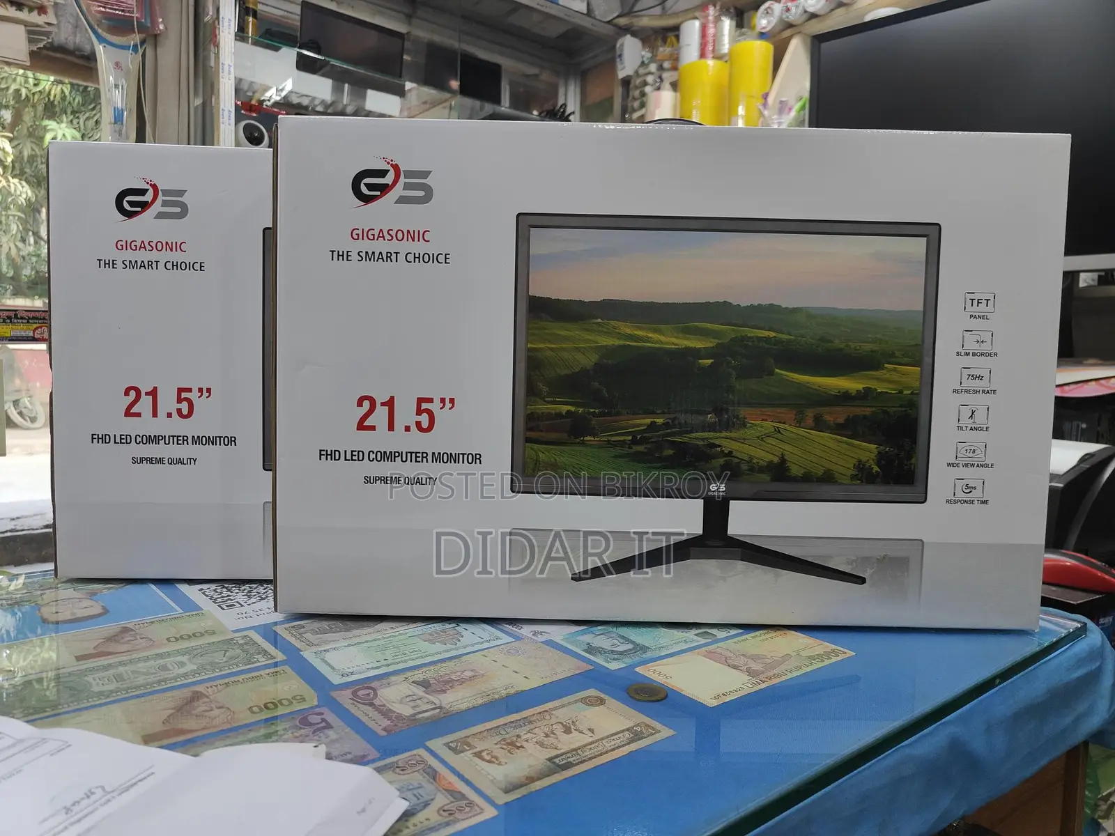Gigasonic 22" LED Monitor with 01 year official warranty