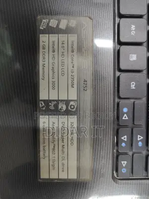 Core i3-4gb-320gb - Acer Aspire 4752 Running Laptop For Sale