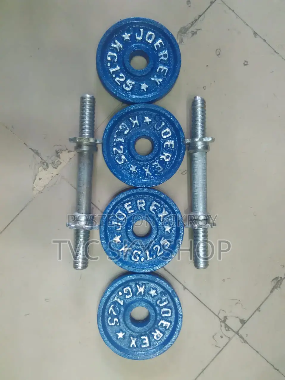 New Dumbbell set 10 kg with 10" strick 2 pcs
