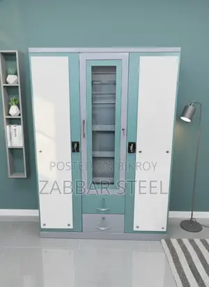 Zabbar Steel Premium 3-Door Steel Almirah
