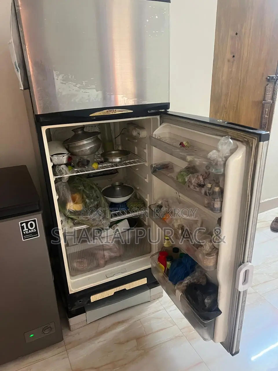 Singer fridge full fresh condition original compressor gas