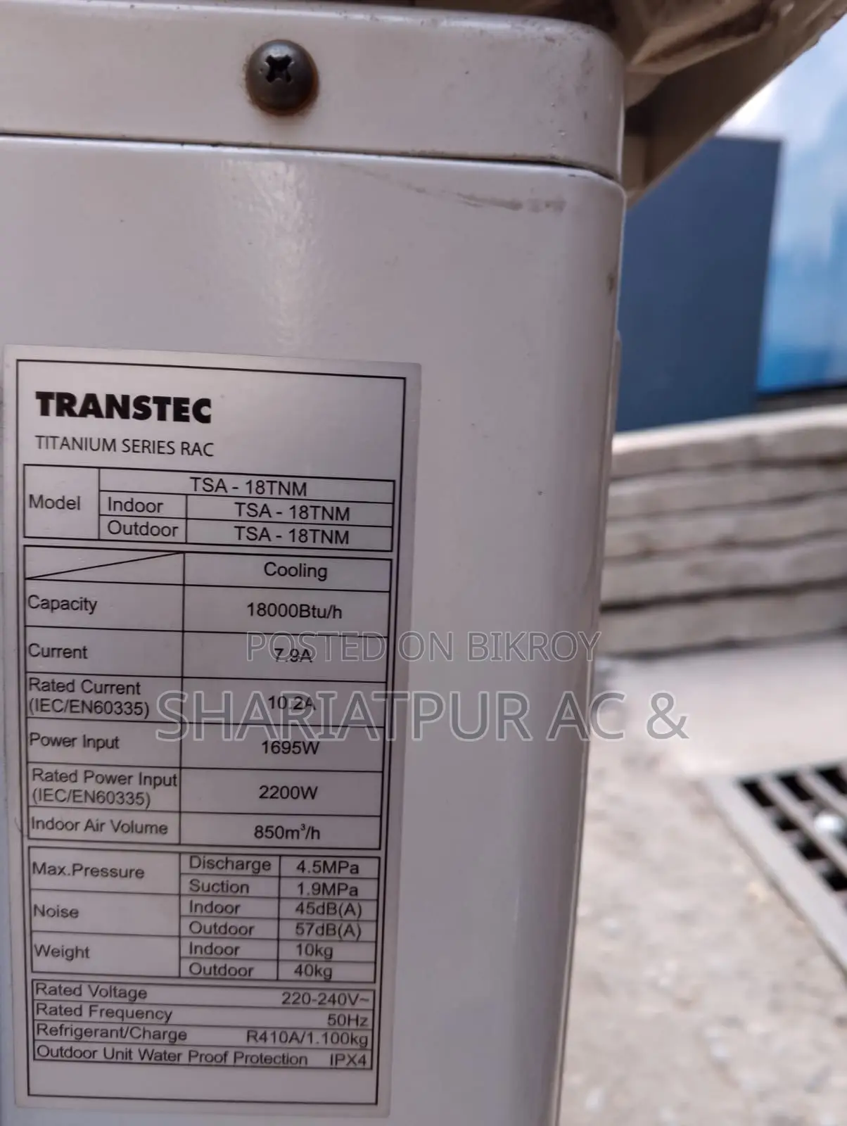 Transtec Non Inverter 1.5 Ton AC Super Fresh