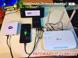 WGP Mini UPS for WiFi Router, ONU, CCTV & Power Bank. (Fixed price)