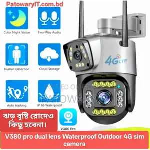V380 PRO Dual Lens Outdoor Waterproof 4G SIM IP Camera.