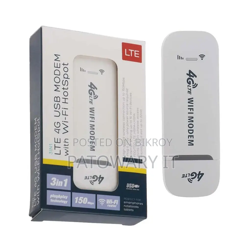 4G all SIM Supported WiFi USB Modem Router dongle and Network.