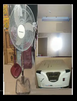 নিশ্চিন্ত প্যাকেজ@@1Stand fan +3 hi power bulb 8hours ips