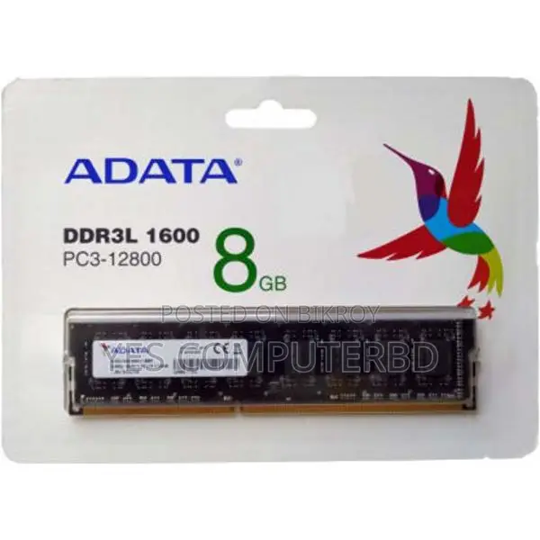 ADATA 8GB DDR3 1600 MHz Desktop RAM, With (2 Years Warranty)