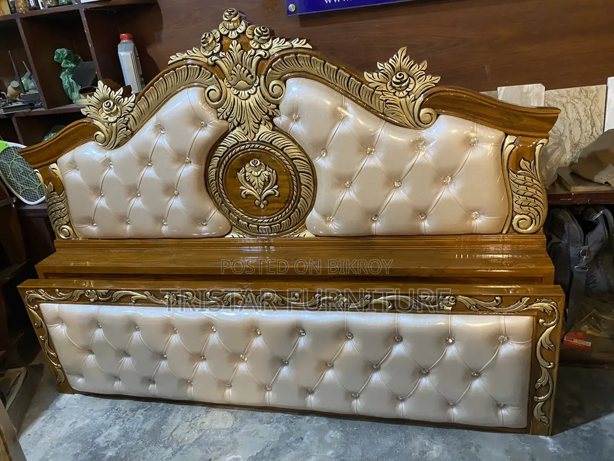 Teak Wood King Bed