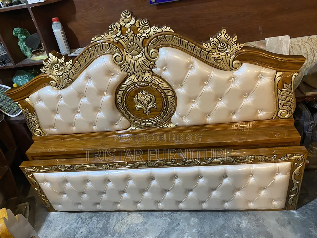 Teak Wood King Bed