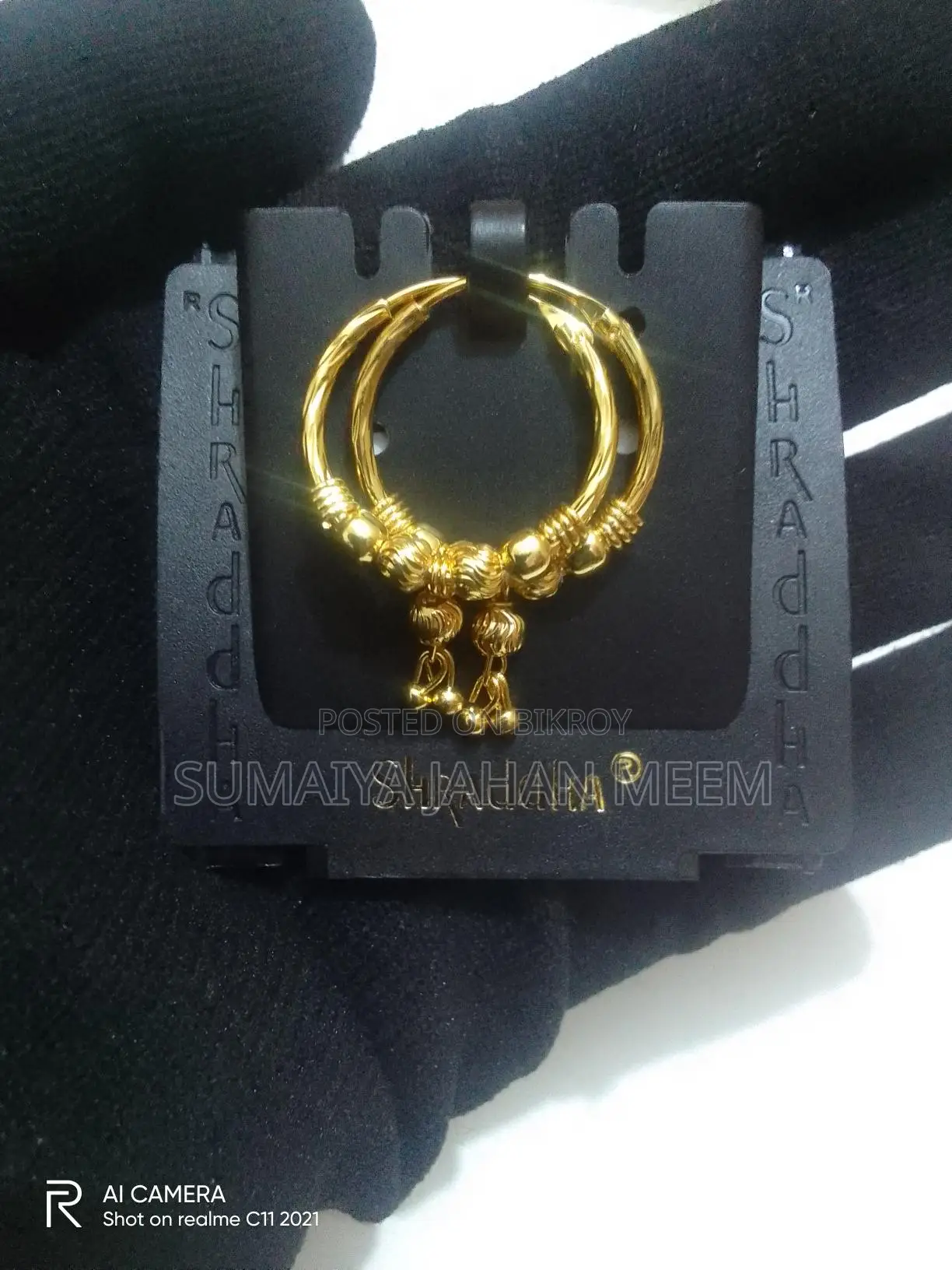 Golden Ring Earrings.