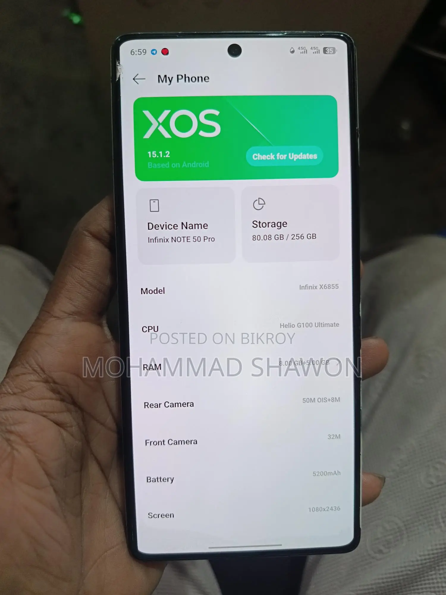 Infinix Note 50 Pro (Used)