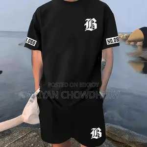 T-shirt Casual Sports Linen Two-piece Set