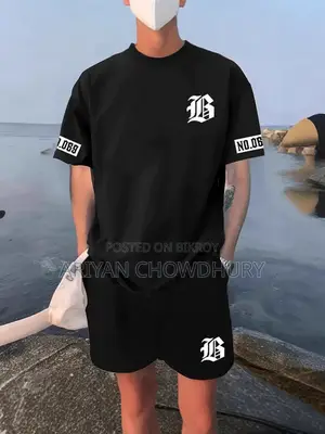 T-shirt Casual Sports Linen Two-piece Set