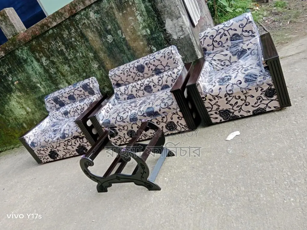 Exclusive Shapla Jali Design Sofa Set With Tea Table