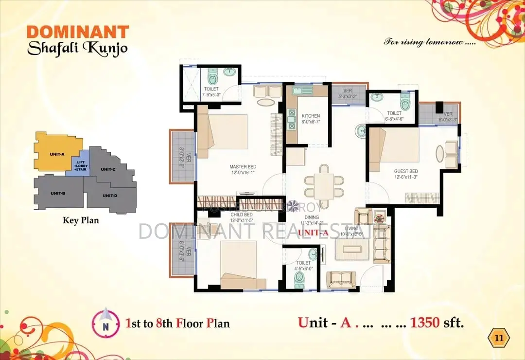 Flat sale in 30 installments with special discount in Ramadan, Talartek, Khilkhet, Purbachal