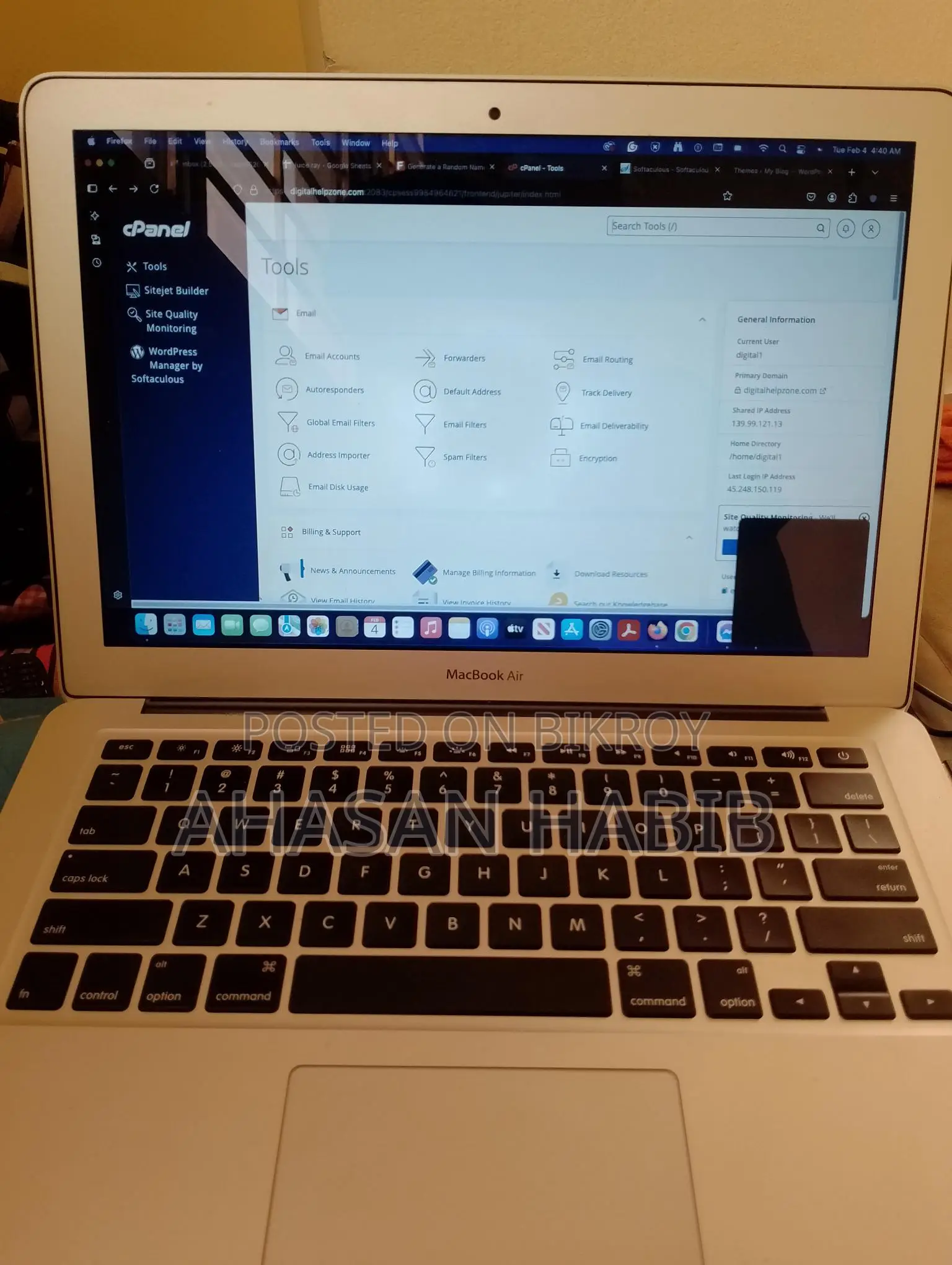 Laptop imported from a school in Florida, USA for sale.