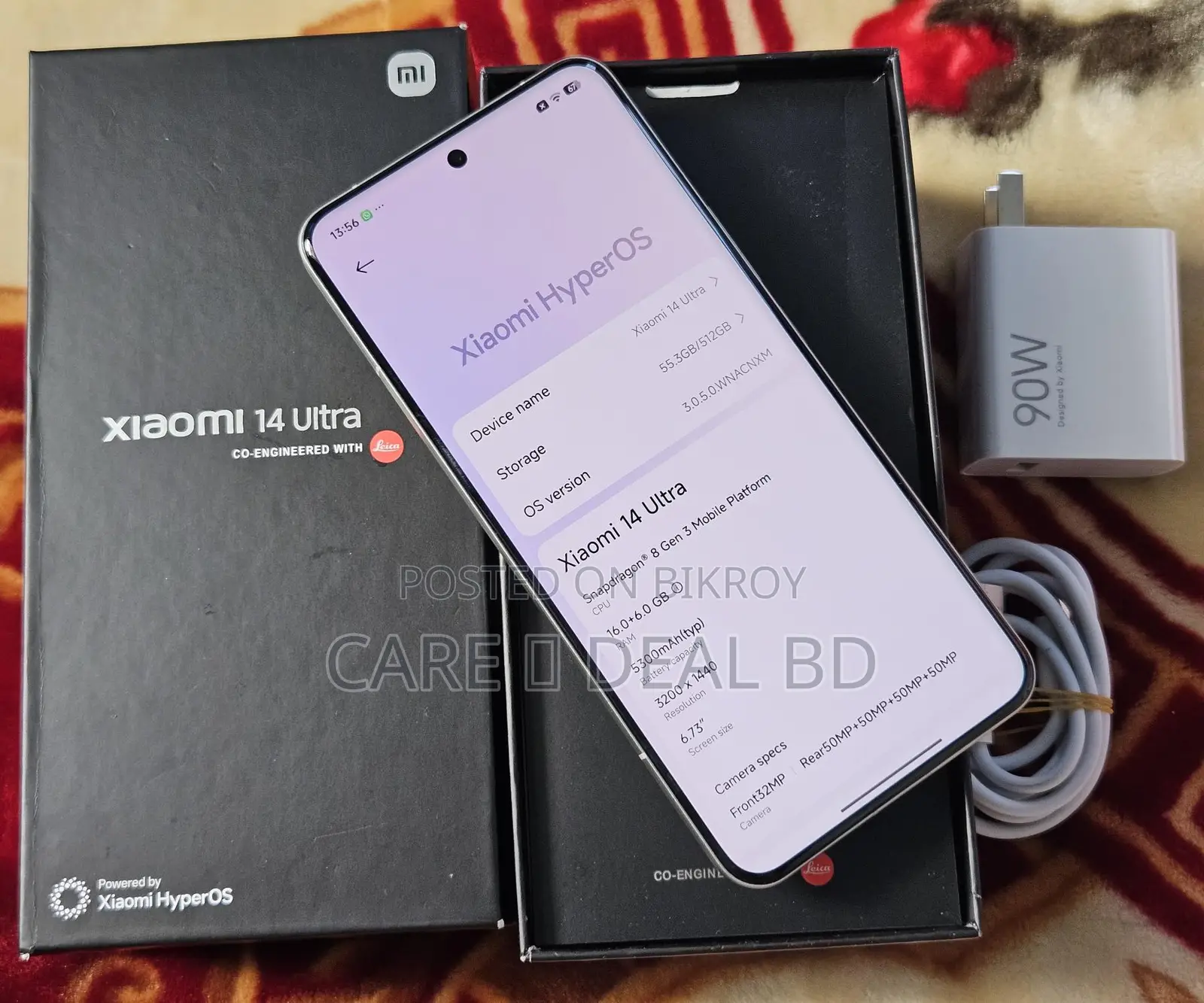Xiaomi 14 Ultra 512GB ১০০% (ব্যবহৃত)