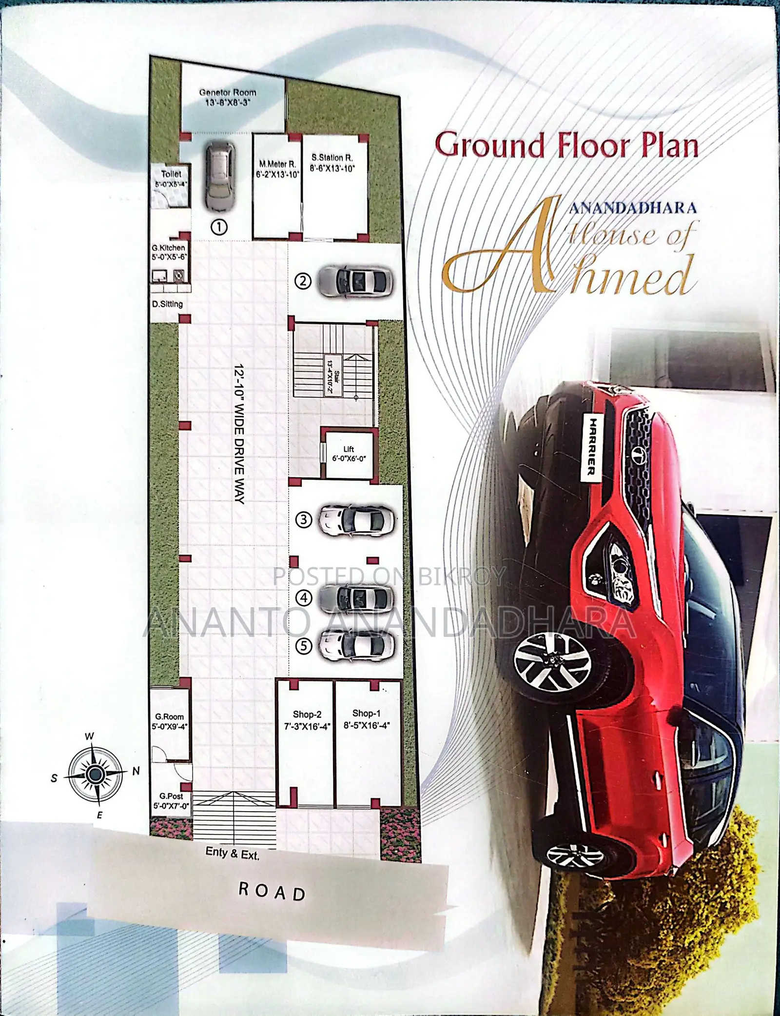 1500 Sqft Ongoing Flat for sale at Modhubag near Hatirjheel.