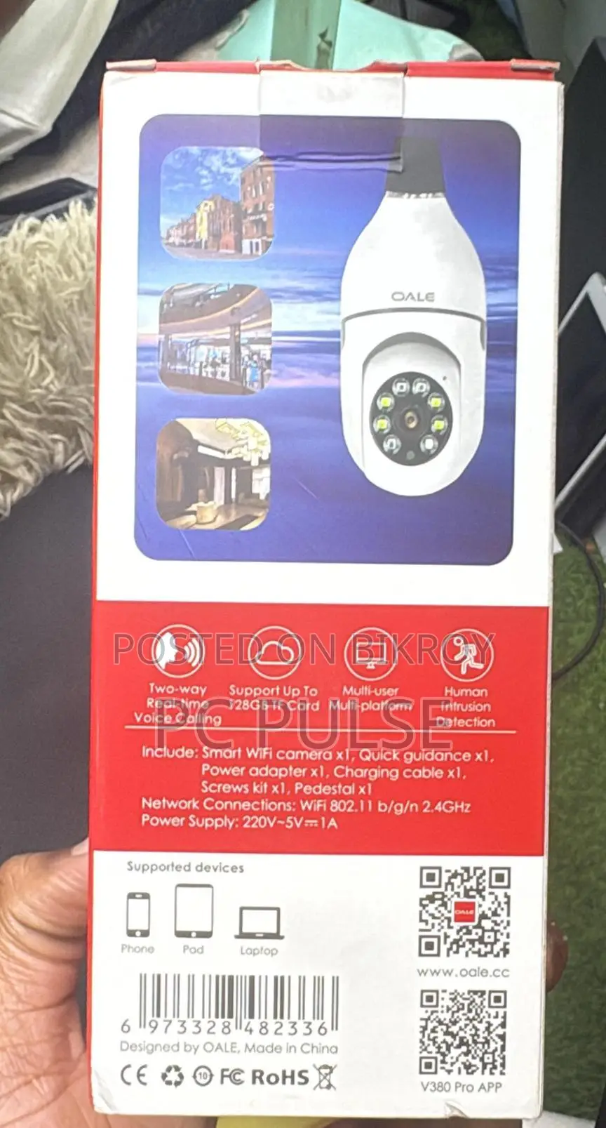 OALE iHome 02 WiFi IP Camera (360° View, Night Vision)