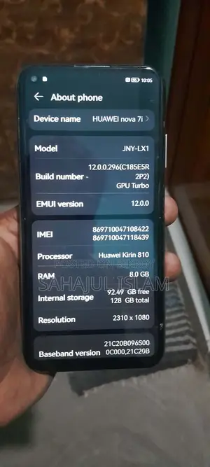 Huawei Nova 7i . (Used)