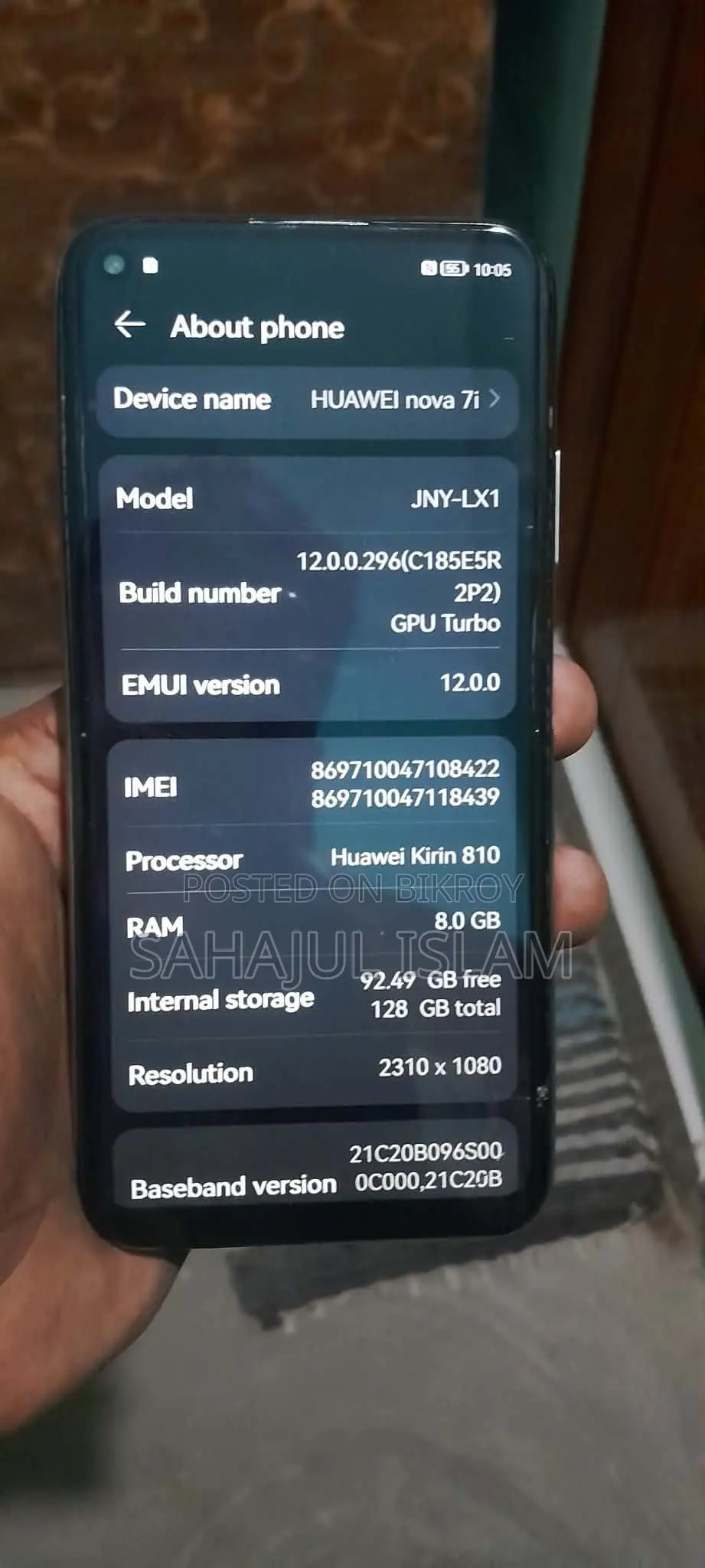 Huawei Nova 7i . (Used)