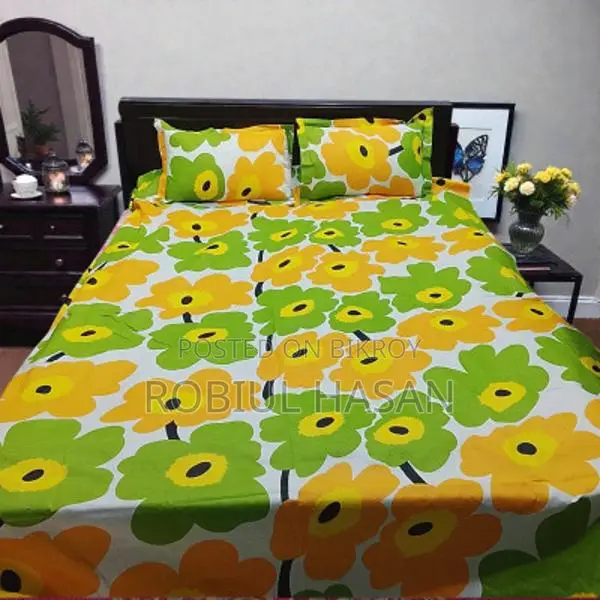 বিছানার চাদর ১০০% সুতি