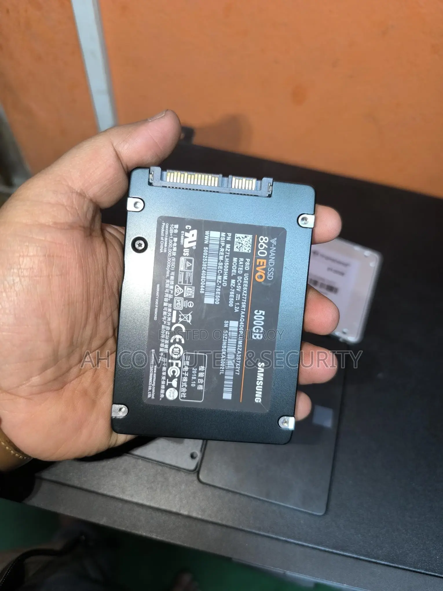 SAMSUNG 500GB ORIGINAL SSD 100% HEALTH