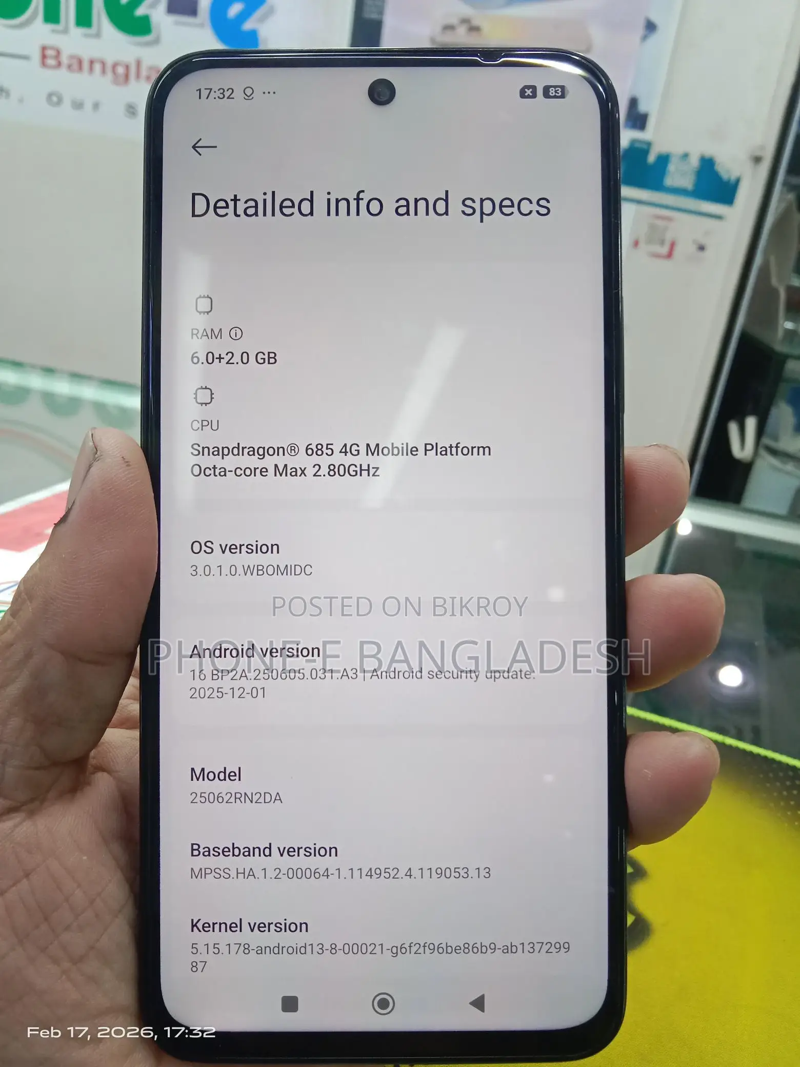 Xiaomi Redmi 15 6/128 GB (Used)
