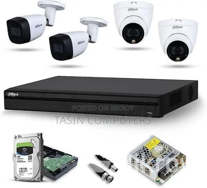 Dahua 4pcs Full Color Camera Fullsetup