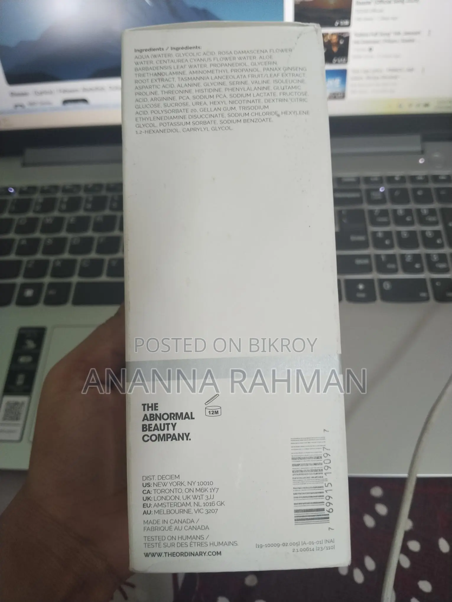 The Ordinary Glycolic Acid 7% Toning Solution