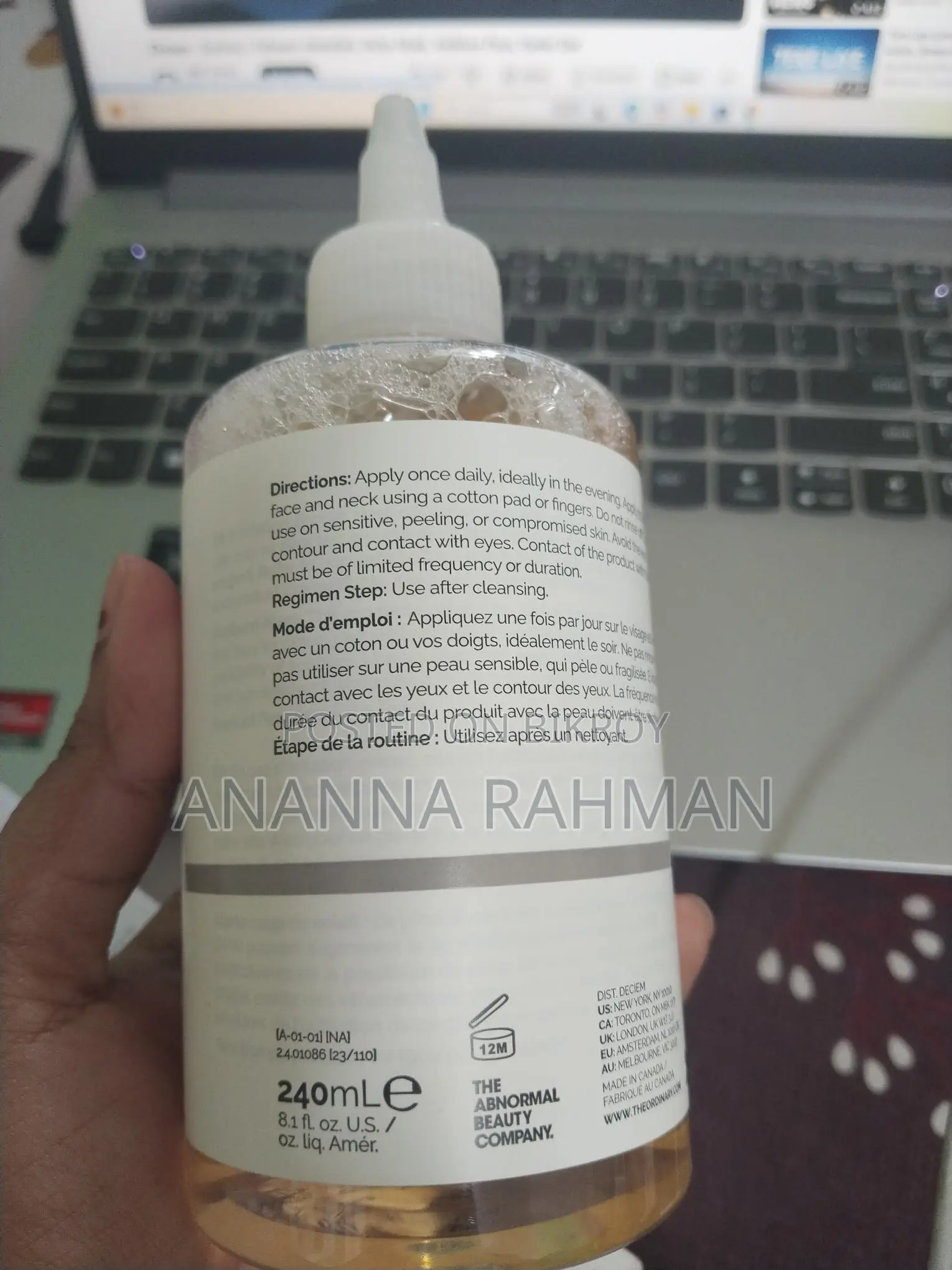 The Ordinary Glycolic Acid 7% Toning Solution