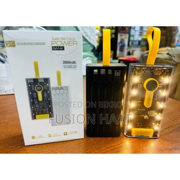20000mAh Transparent Power Bank