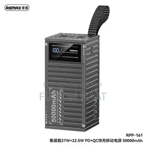 Remax Rpp-161 Container Series 50000mah Pd+qc Power Bank – Black