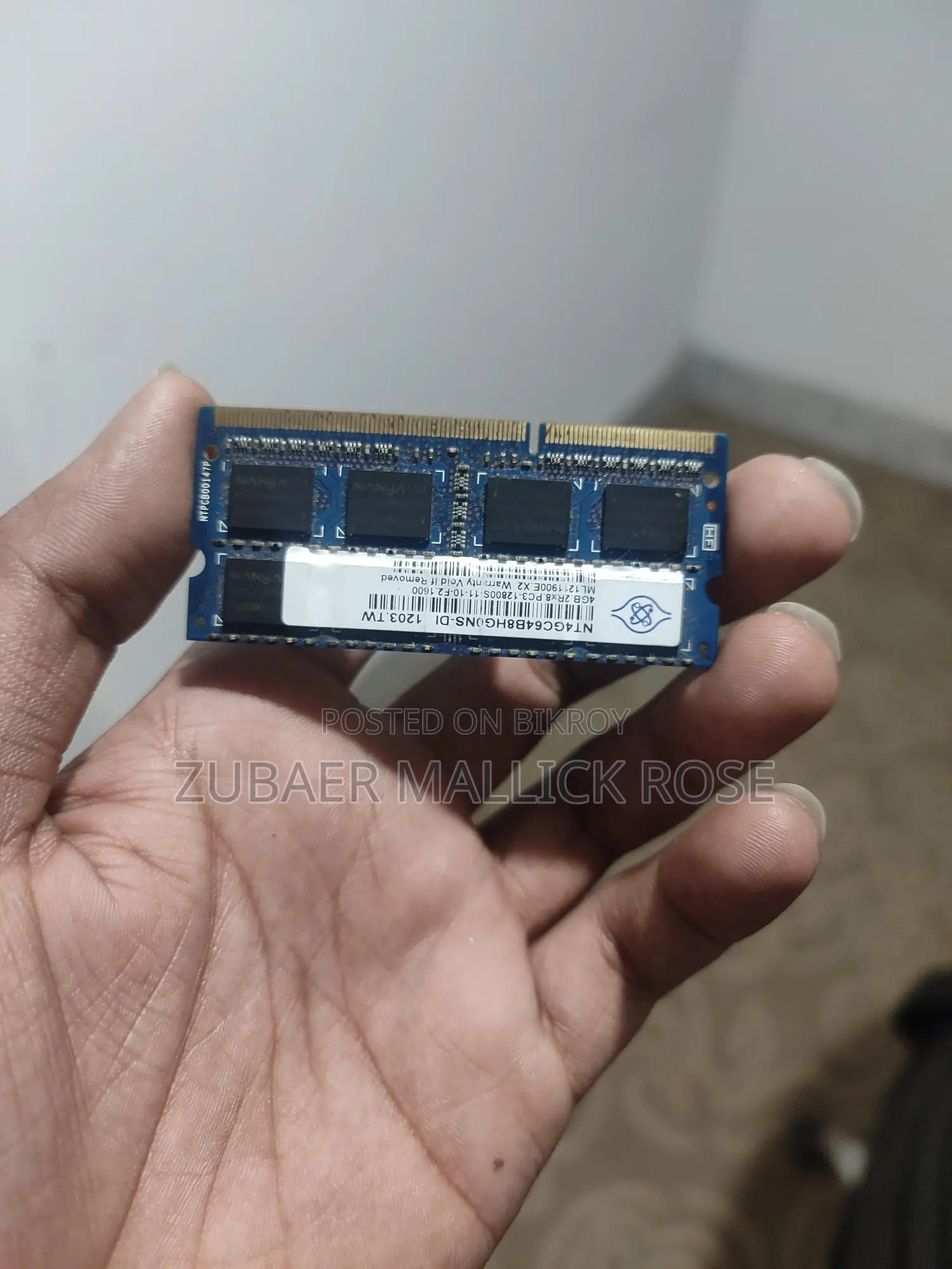 4GB RAM - Guaranteed Fresh Condition