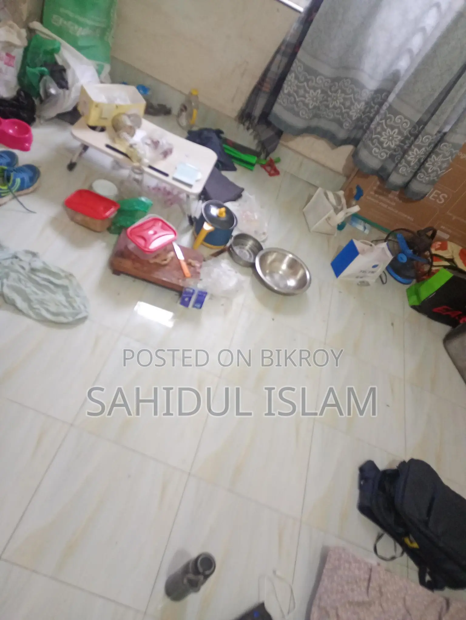 Sublet: One Tiled Room with Attached Bathroom