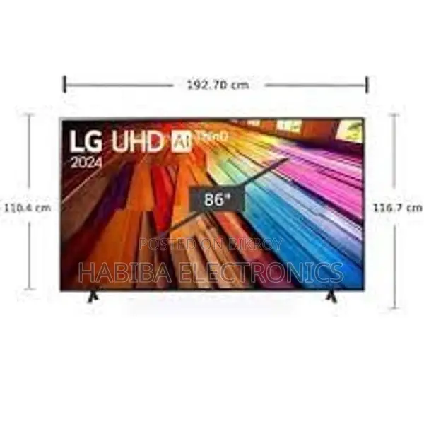 LG 86" UT8050 4K Webos Smart Slim Borderless LED TV Magic Remote
