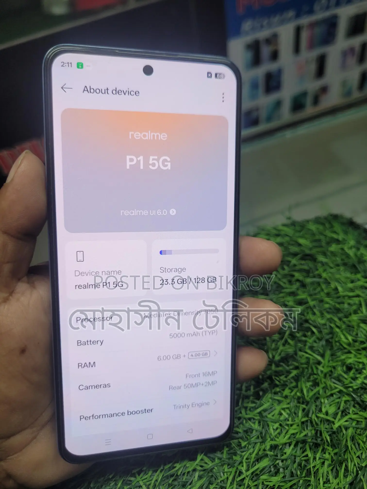 Realme P1 5G p1,5g. 8/256 (Used)