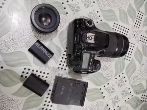 Cannon 80d Body With 18-135 Mm Lens And 50 Mm Lens
