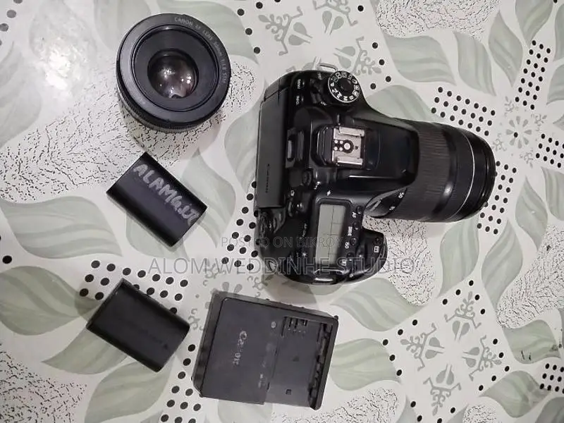 Cannon 80d Body With 18-135 Mm Lens And 50 Mm Lens