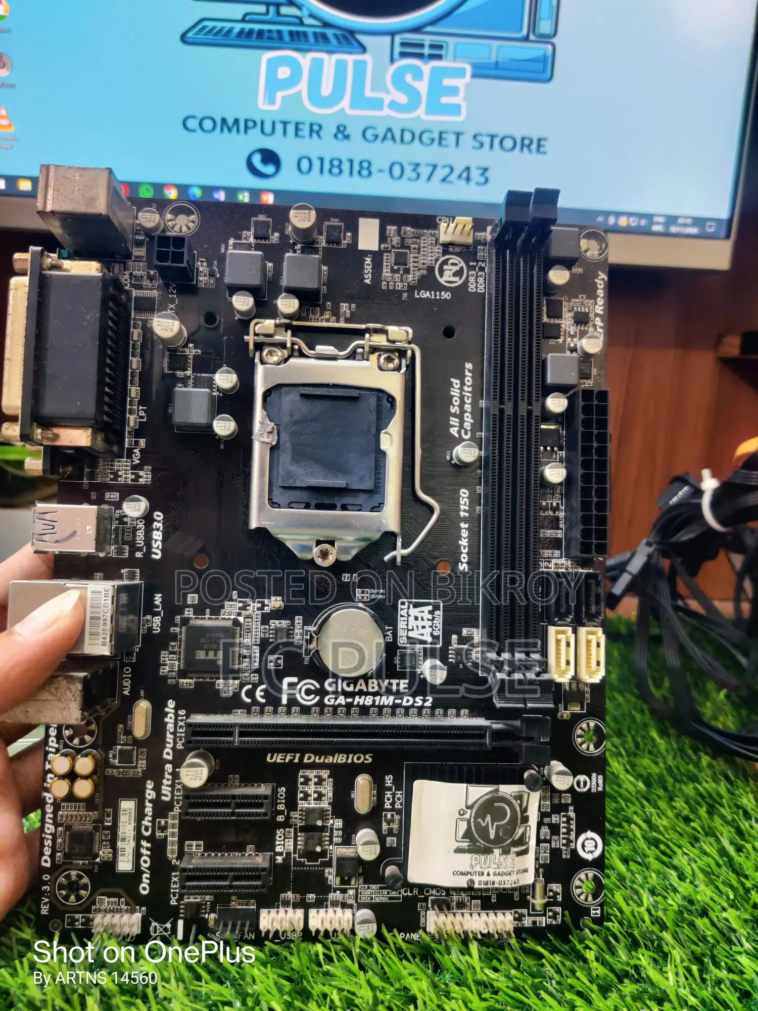 Asus/Gigabyte/Msi 81 motherboard with 1 year warranty