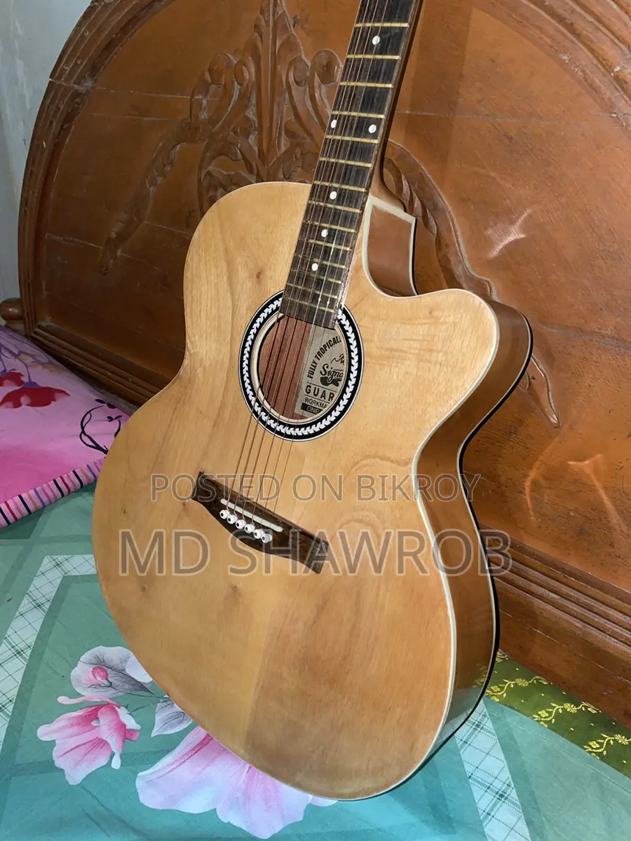 Signature Gogos Guitar with Electric Port - Natural Color