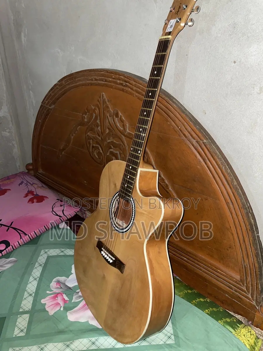 Signature Gogos Guitar with Electric Port - Natural Color