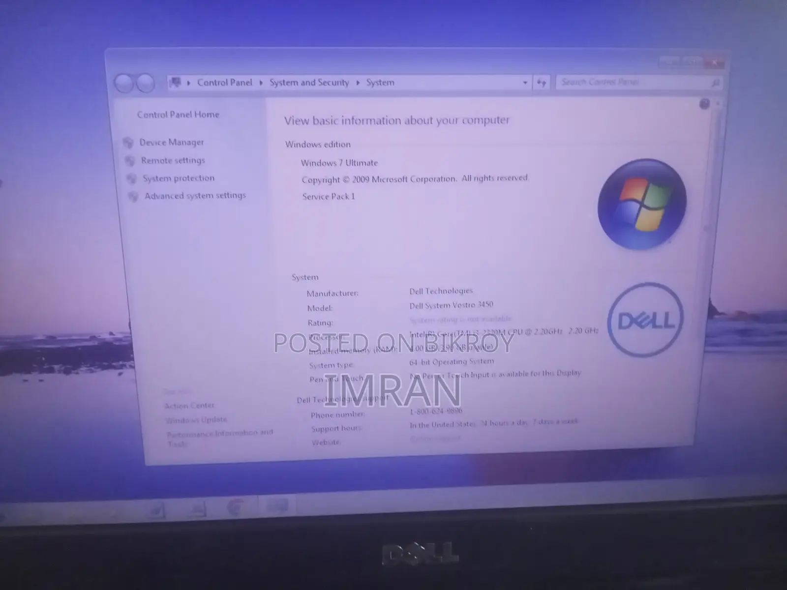 DELL Vostro Core i3 2nd Gen