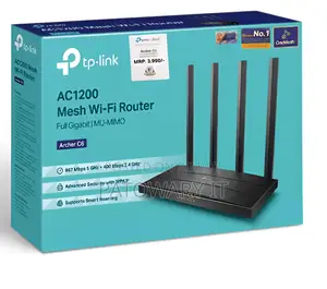 TP-Link Archer C6 AC1200 Mesh MU-MIMO Full Gigabit Router
