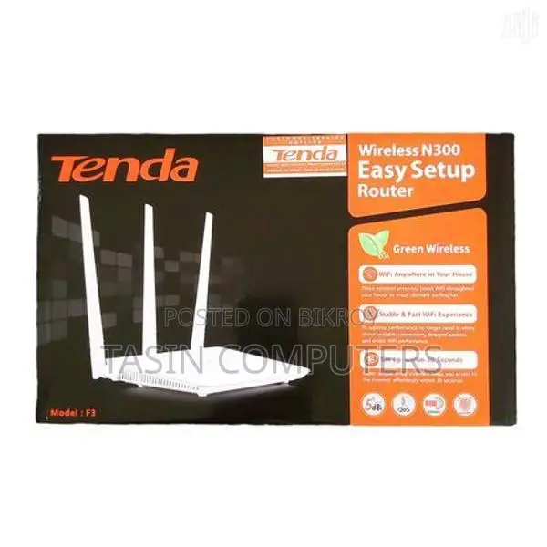 Tenda F3 300Mbps 3 Antennas Router