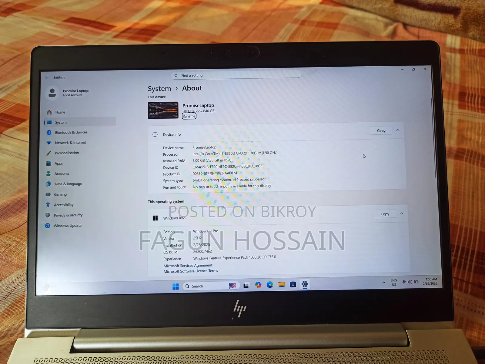 HP Elitebook 840 G5