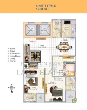 Land Share @ Uttar Badda, 1250sft