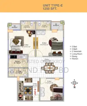 Land Share @ Uttar Badda, 1250sft